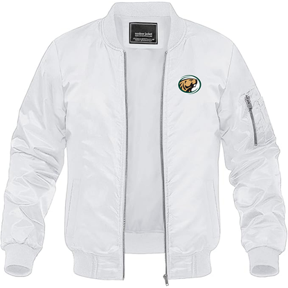Men's  Bemidji State Beavers Lightweight Bomber Jacket Windbreaker Softshell Varsity Jacket Coat