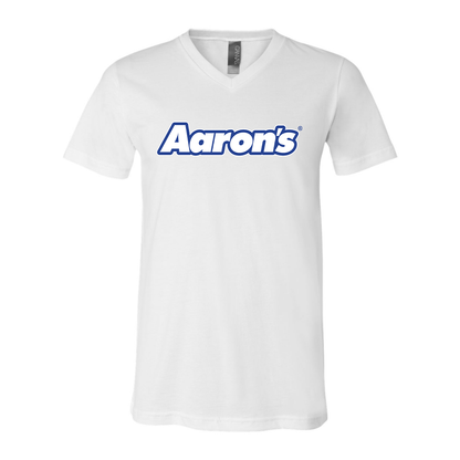 Aaron_s Logo BELLA  CANVAS - Jersey V-Neck T-Shirt