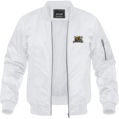 Men's Batavia  Muckdogs Logo Lightweight Bomber Jacket Windbreaker Softshell Varsity Jacket Coat