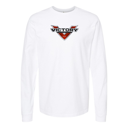 Men's Victory Logo Cotton Long Sleeve T-Shirt
