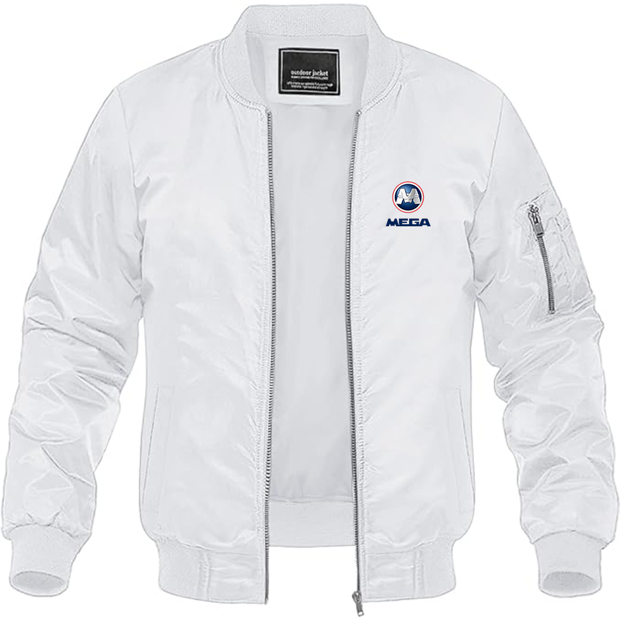 Men's   Aixam Mega  Logo Lightweight Bomber Jacket Windbreaker Softshell Varsity Jacket Coat