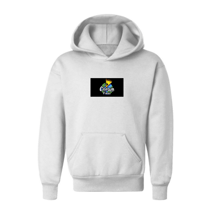 Youth Cartoon Pizza Logo Pullover Hoodie