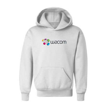 Youth Wacom  Logo  Pullover Hoodie