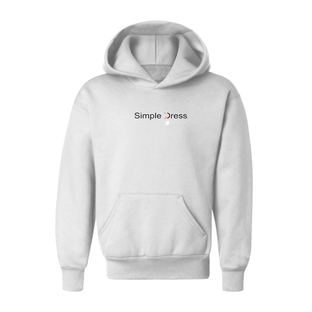 Youth Simple Dress Logo  Pullover Hoodie