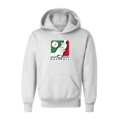 Youth  Italian Baseball League Logo Pullover Hoodie