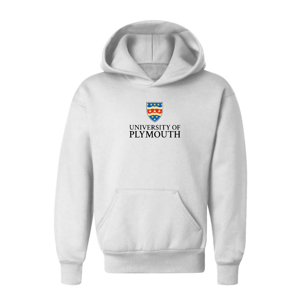 Youth University of Plymouth Logo  Pullover Hoodie