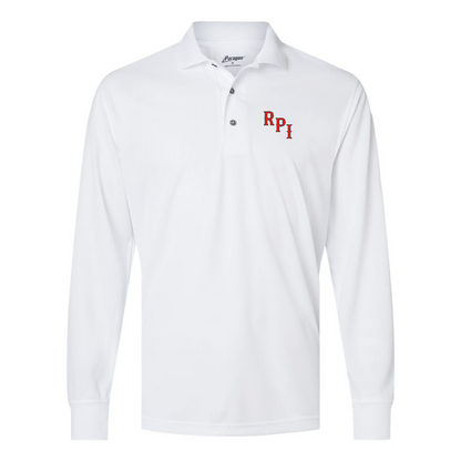 Men's RPI Engineers Logo Paragon Prescott Long Sleeve Polo