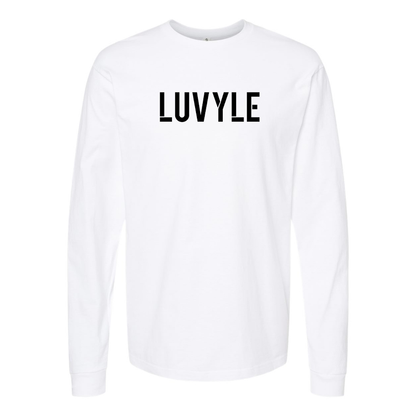 Men's Luvyle Logo Cotton Long Sleeve T-Shirt
