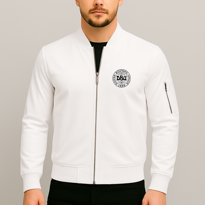 Men's Denmark Soccer Lightweight Bomber Jacket - White