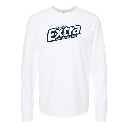 Men's Extra Gum Logo Cotton Long Sleeve T-Shirt