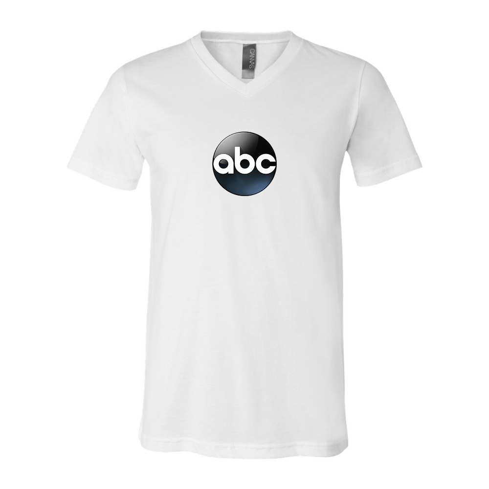 Abc Logo BELLA  CANVAS - Jersey V-Neck T-Shirt