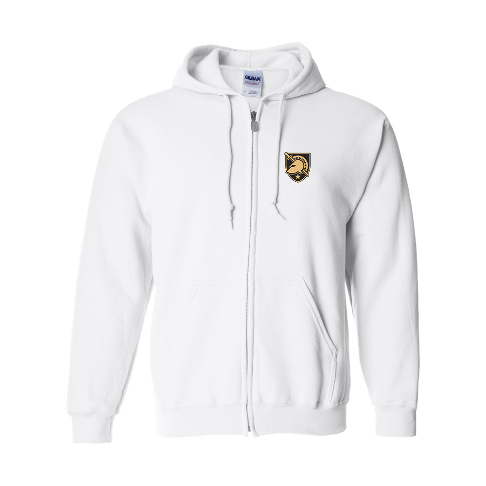 Men's  Army Black Knights  Gildan  Heavy Blend Full Zip Hooded Sweatshirt