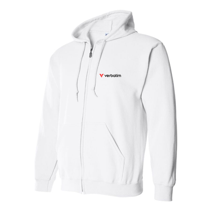 Men's  Verbatim Logo Zipper Hoodie