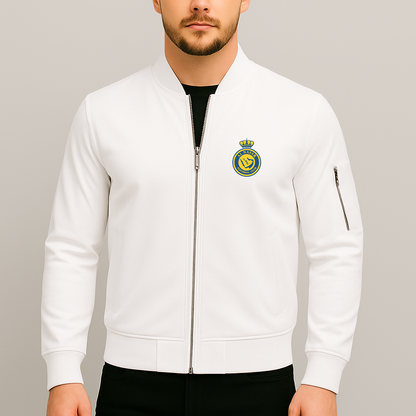 Men's Al Nassr FC Lightweight Bomber Jacket - White