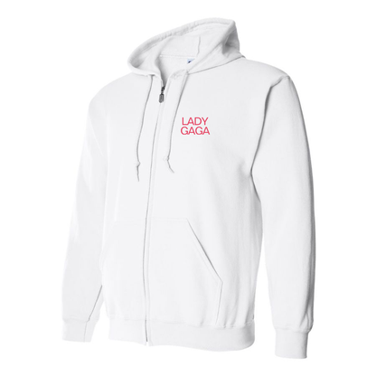 Men's Lady Gaga Logo Zipper Hoodie