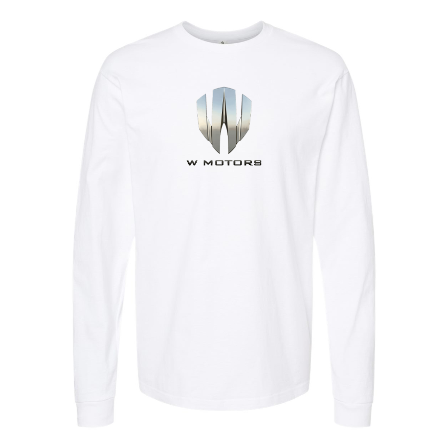 Men's W Motors Logo  Cotton Long Sleeve T-Shirt