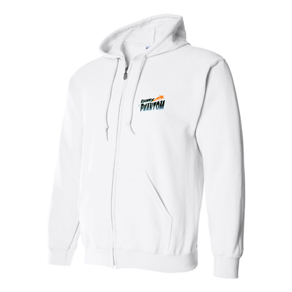 Men's Danny Phantom Logo Zipper Hoodie