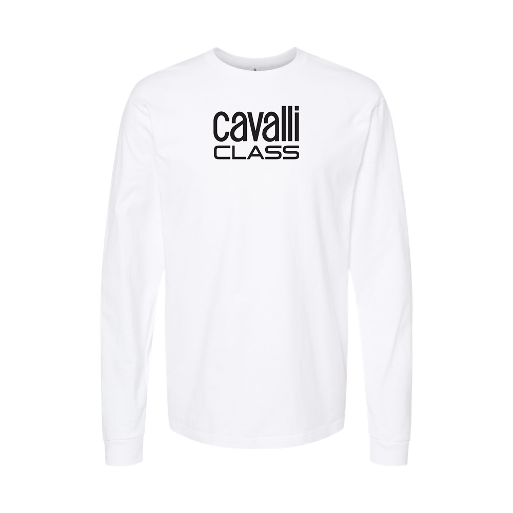 Men's Cavalli Class Logo Long Sleeve T-Shirt