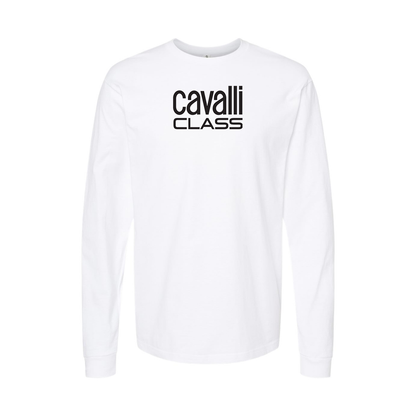 Men's Cavalli Class Logo Long Sleeve T-Shirt