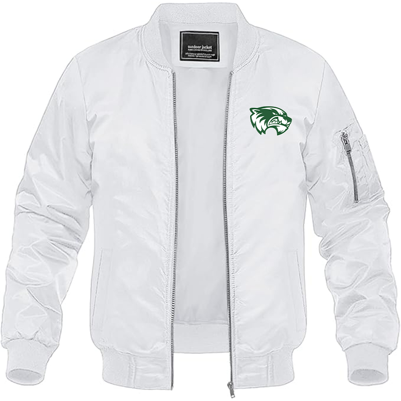 Men's Utah Valley Wolverines Lightweight Bomber Jacket - White