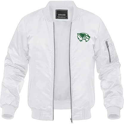 Men's Utah Valley Wolverines Lightweight Bomber Jacket - White