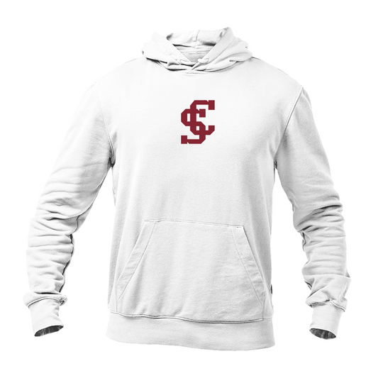 Men's Santa Clara Broncos Logo Gildan  Heavy Blend Hooded Sweatshirt