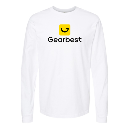 Men's Gearbest  Logo  Cotton Long Sleeve T-Shirt