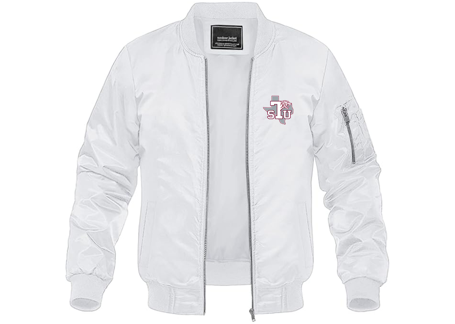 Men's Texas Southern Tigers Lightweight Bomber Jacket Windbreaker Softshell Varsity Jacket Coat