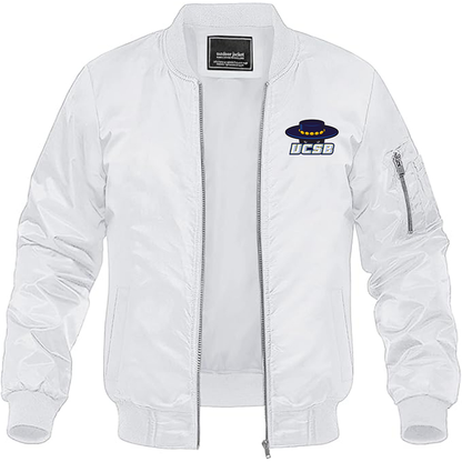 Men's UCSB Gauchos Lightweight Bomber Jacket - White