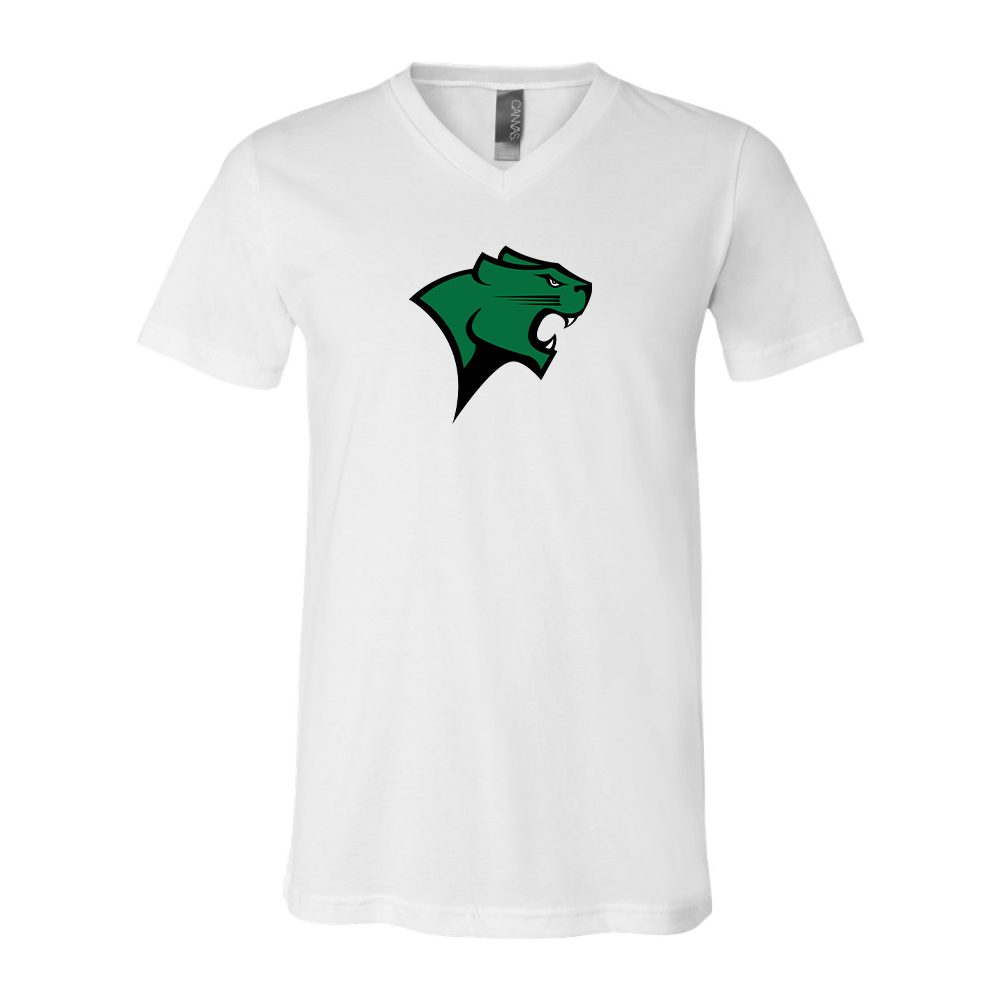 Chicago State Cougars BELLA  CANVAS - Jersey V-Neck T-Shirt