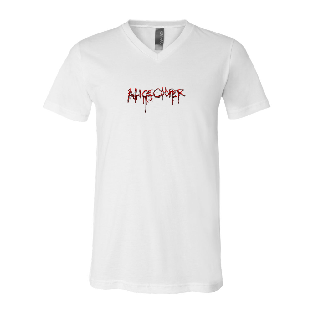 Alice Cooper Logo BELLA  CANVAS - Jersey V-Neck T-Shirt