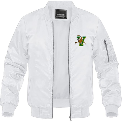 Men's Vermont Catamounts Lightweight Bomber Jacket - White