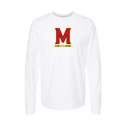 Youth Maryland Terrapins Logo Cotton Long Sleeve T-Shirt