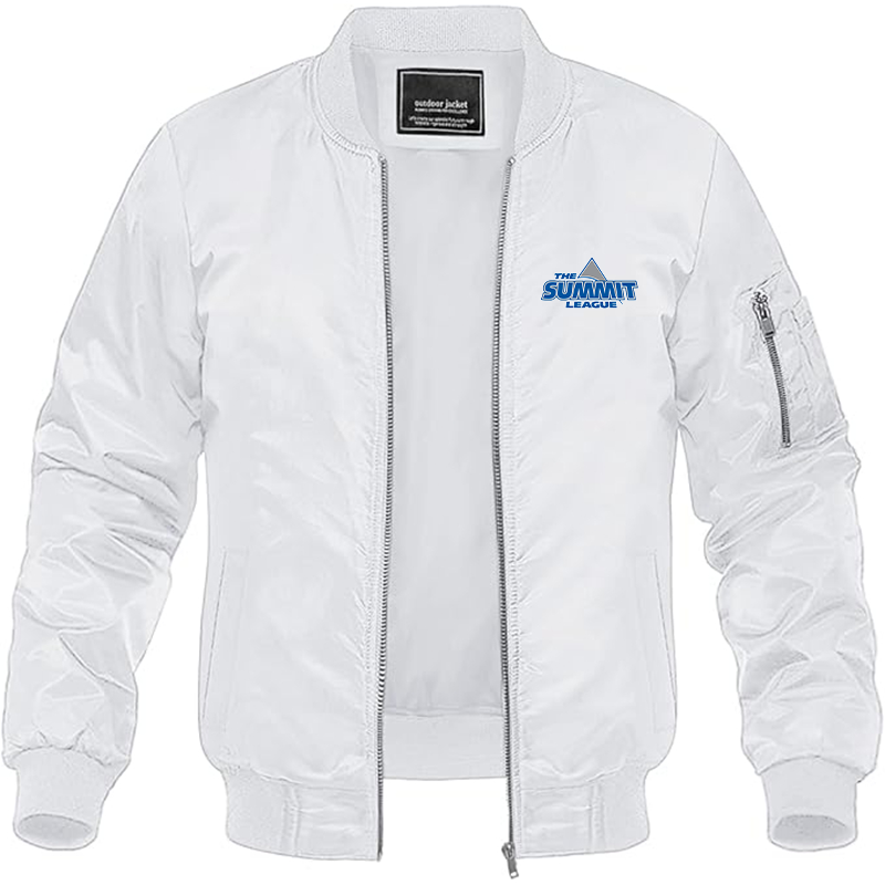 Men's The Summit League Lightweight Bomber Jacket - White