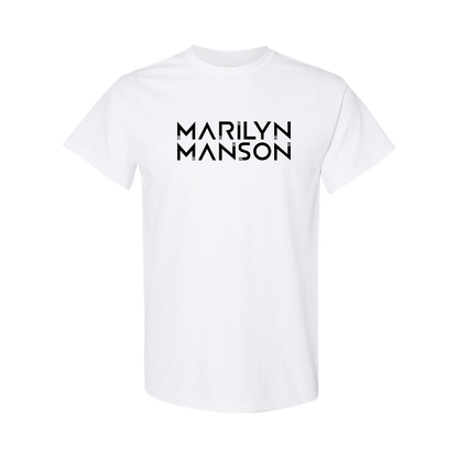 Men's Marilyn Manson Logo Cotton T-Shirt