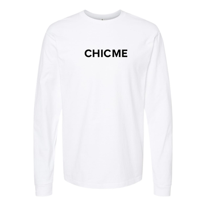 Men's Chic Me Logo Cotton Long Sleeve T-Shirt