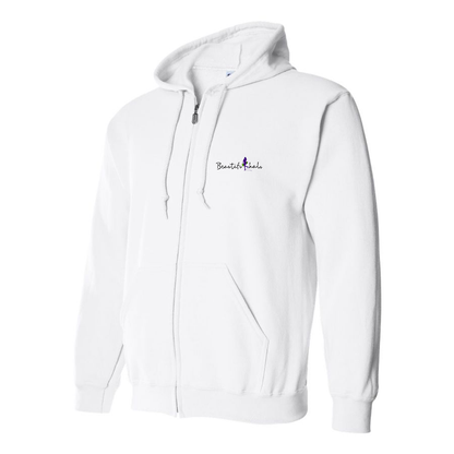 Men's Beatiful Halo Logo Zipper Hoodie