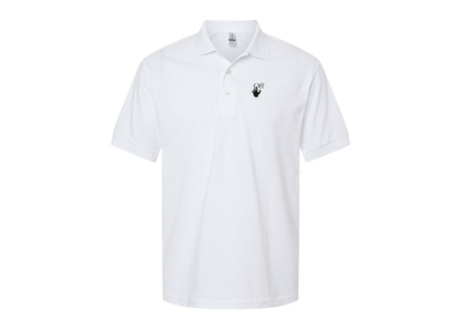 Men's Off-White Hand Gildan Dry Blend Jersey Polo