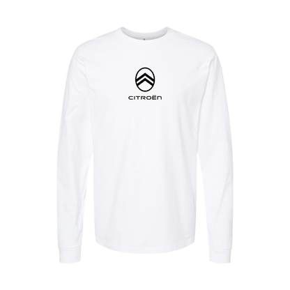 Youth Citroen Logo Cotton Long Sleeve T-Shirt
