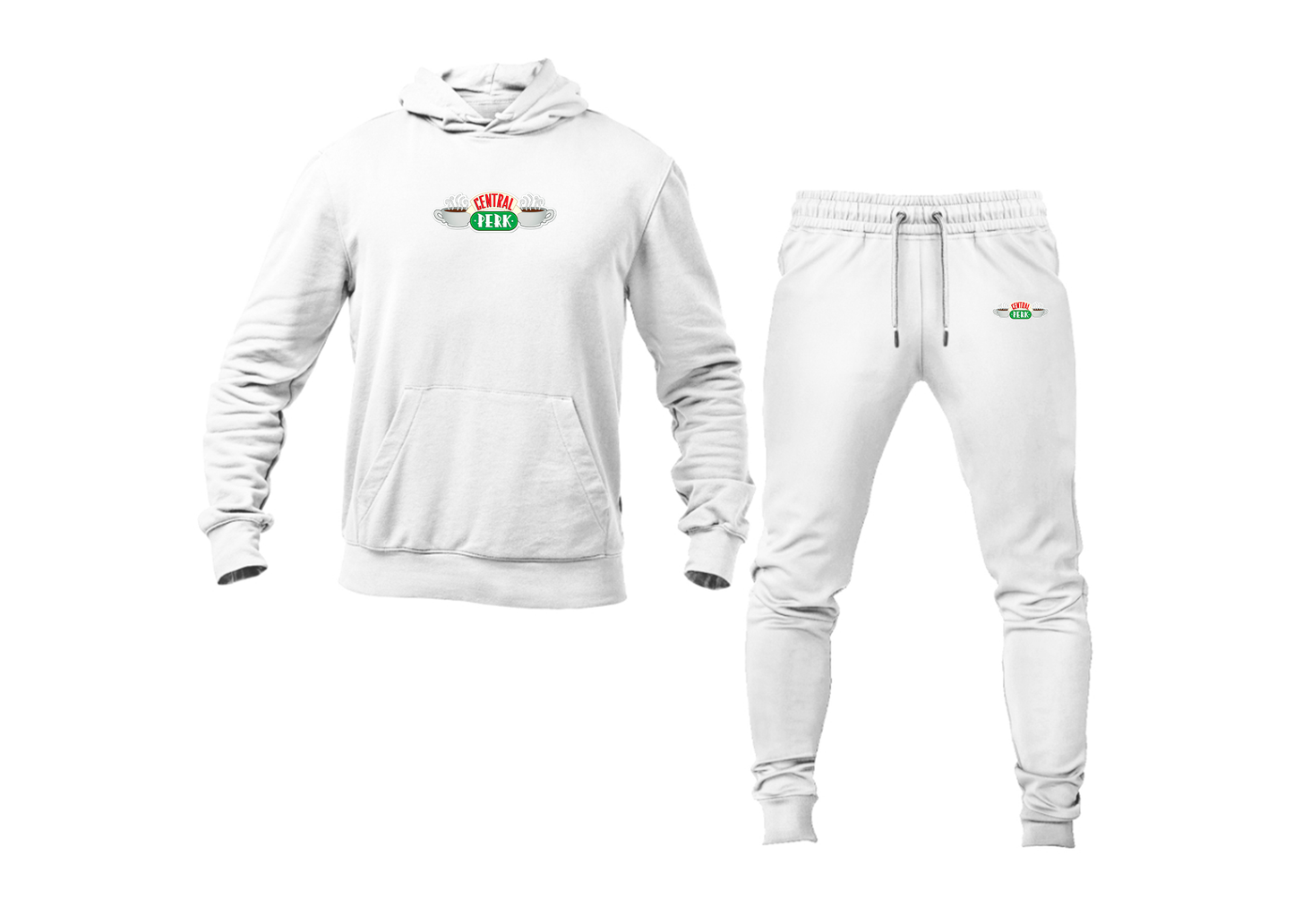 Men's Central Perk Logo Hoodie Joggers Set