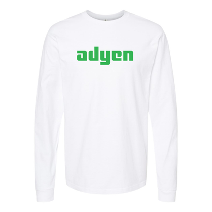 Men's Adyen Logo Cotton Long Sleeve T-Shirt