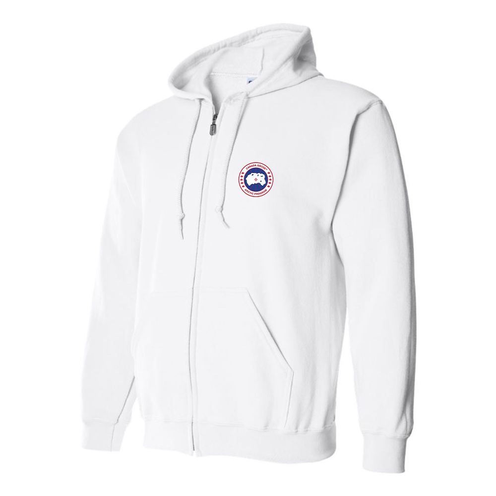 Men's Canada Goose Logo Zipper Hoodie