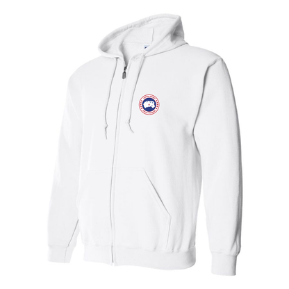 Men's Canada Goose Logo Zipper Hoodie