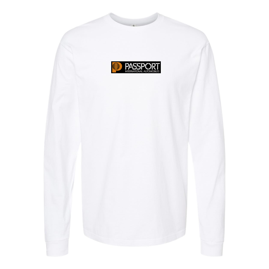 Men's Passport  Logo Cotton Long Sleeve T-Shirt