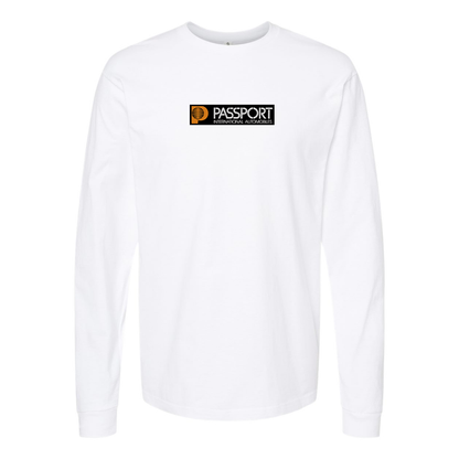Men's Passport  Logo Cotton Long Sleeve T-Shirt