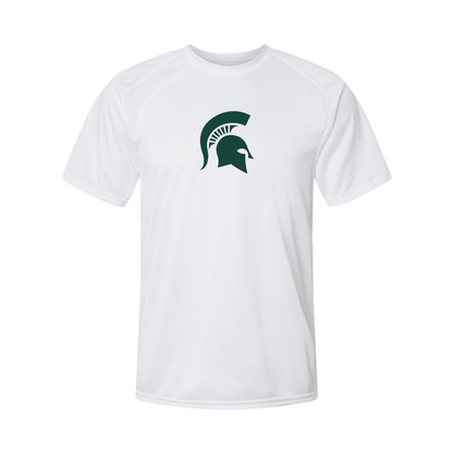 Men's Michigan State Spartans Logo Polyester T-Shirt