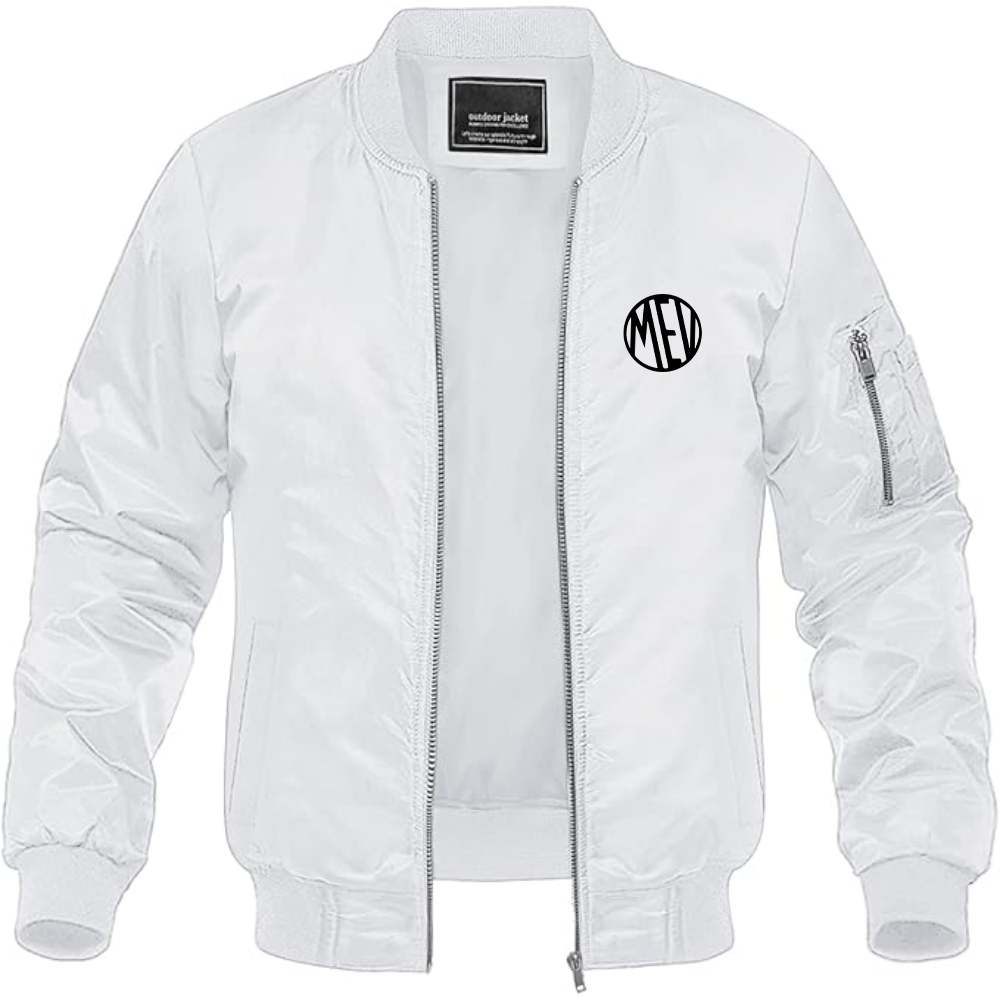 Men's Mills Extreme Vehicles Logo Lightweight Bomber Jacket Windbreaker Softshell Varsity Jacket Coat