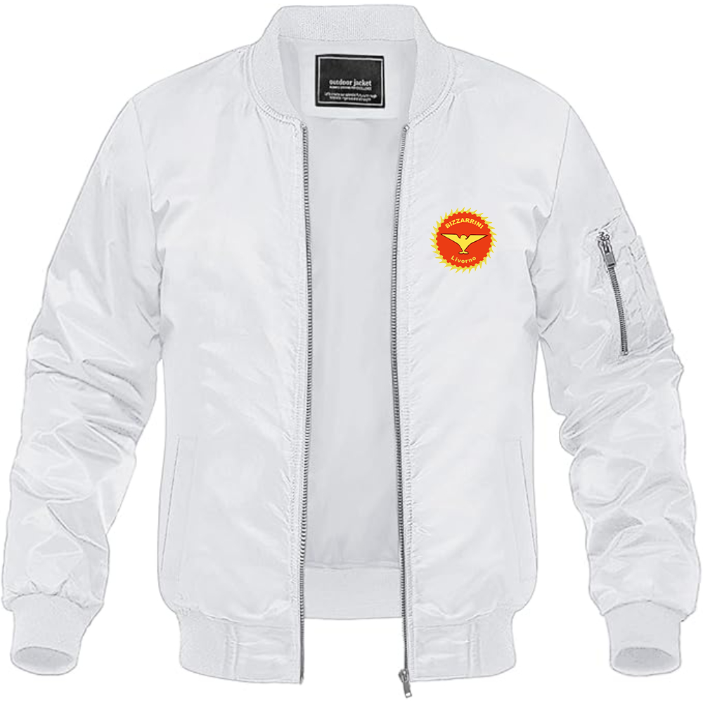 Men's Bizzarrini Logo Lightweight Bomber Jacket Windbreaker Softshell Varsity Jacket Coat