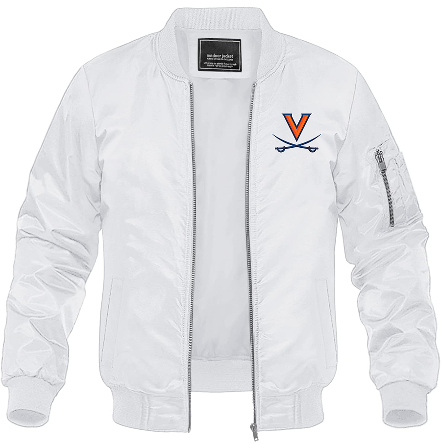 Men's Virginia Cavaliers Lightweight Bomber Jacket - White