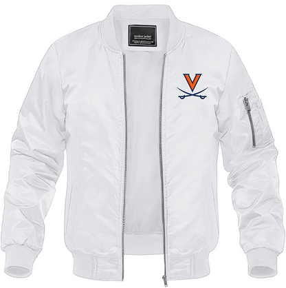 Men's Virginia Cavaliers Lightweight Bomber Jacket - White